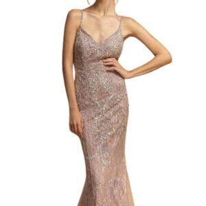 NWT Aspeed Design L2230 Prom Dress Mauve Size XS